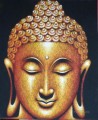 Buddha head in black Buddhism